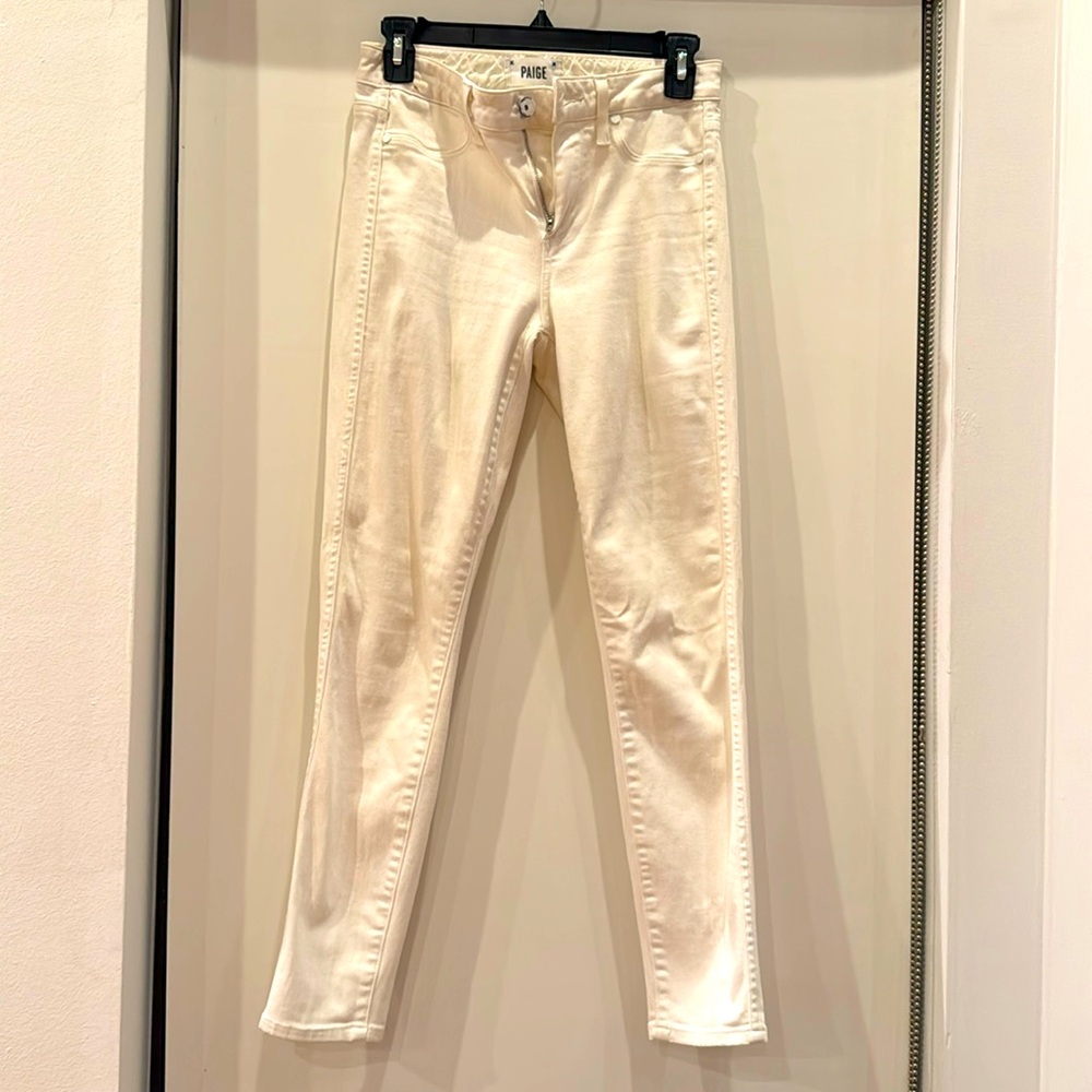 Paige white crop jeans size 25 small